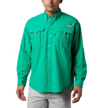 Columbia Overhemd Heren, PFG Bahama II Long Sleeve LichtGroen, 58ZJFYDHK